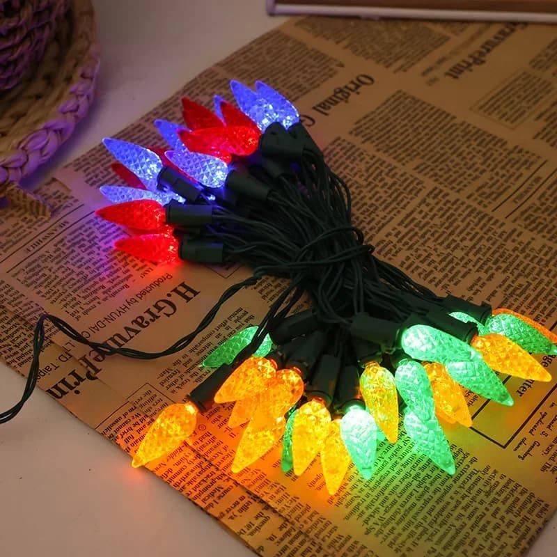 Vodotěsné vánoční LED světla jahody
