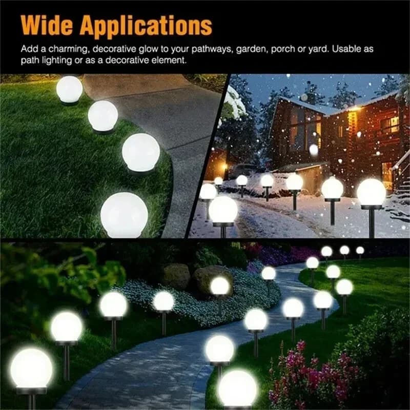 Solární LED světlo do země ve tvaru ohňostroje
