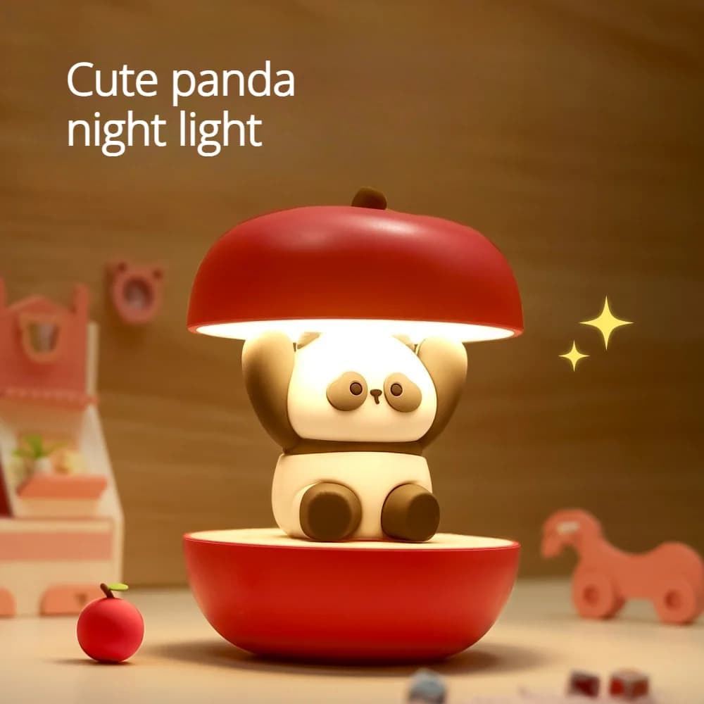 Roztomilé mini noční světlo Panda s plynulým stmíváním