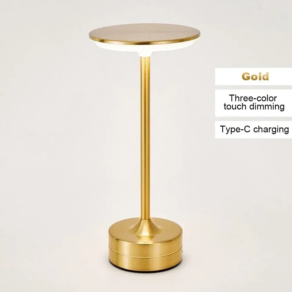 Křišťálová LED stolní lampa, stmívatelná, 3 barvy