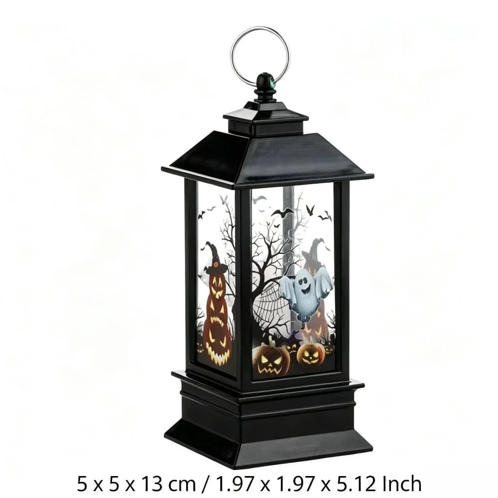 Retro mini LED lucerna noční světlo, téma Halloween