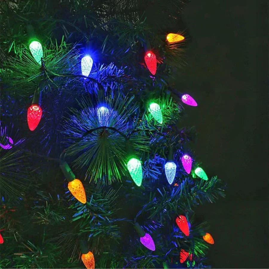 LED řetěz jahod/borůvek se solárním napájením nebo zástrčkou