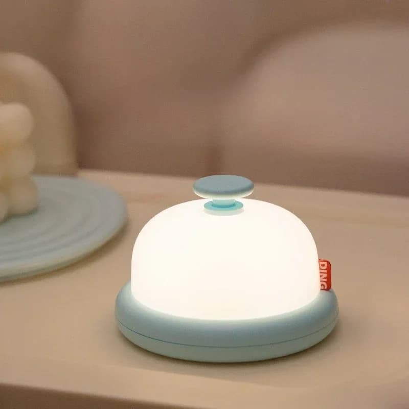 LED stolní lampa ve tvaru zvonu s timerem, teplá bílá