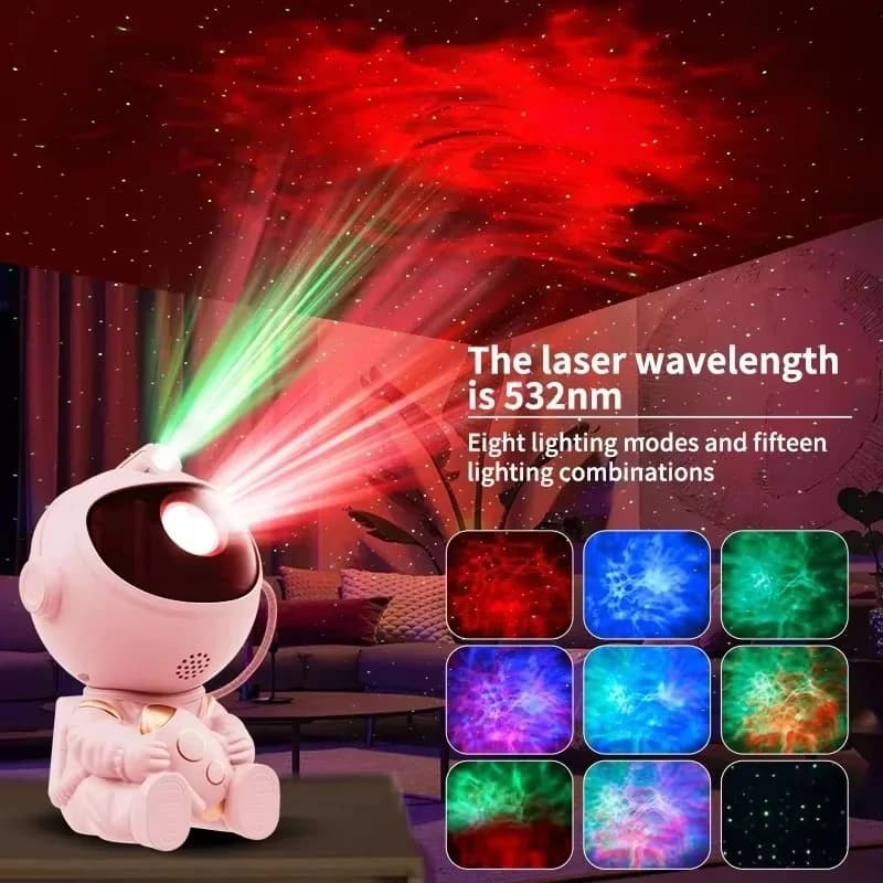 Noční světlo s projektorem astronauta LED