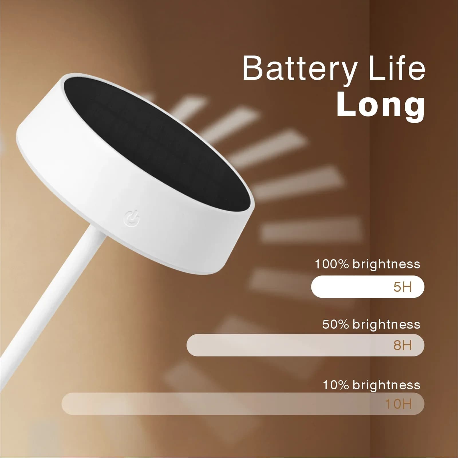 Vodotěsná stolní lampa USB-C se solárním napájením