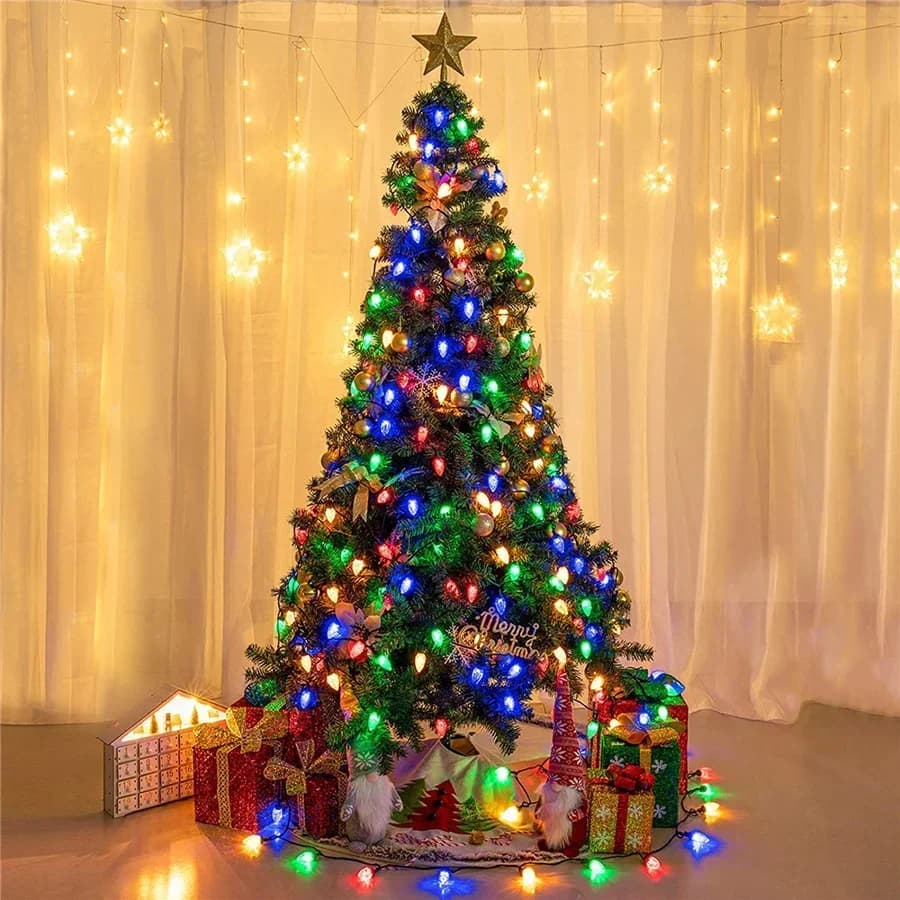 LED řetěz jahod/borůvek se solárním napájením nebo zástrčkou