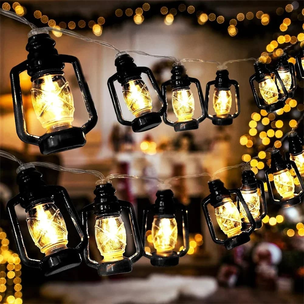 Solární LED řetězová světla teplé bílé pro zahradu