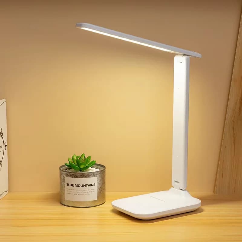 Skladná stmívatelná LED stolní lampa na čtení, 3 barvy