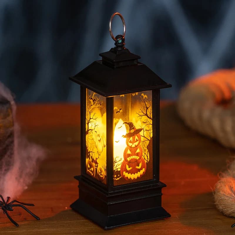 Retro mini LED lucerna noční světlo, téma Halloween