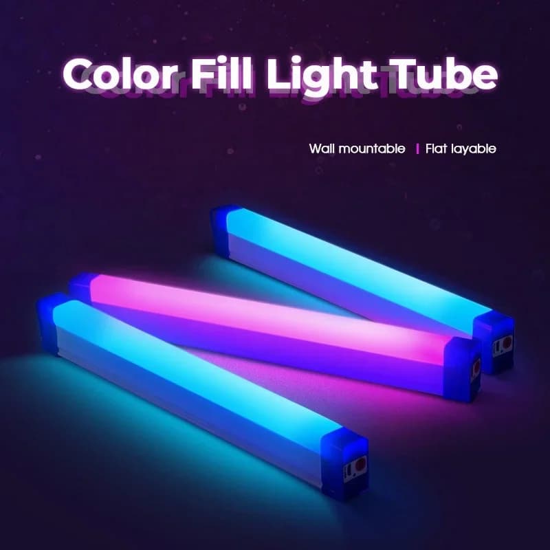 RGB USB trubicová světelná tyč, ruční přísvit 17cm/32cm