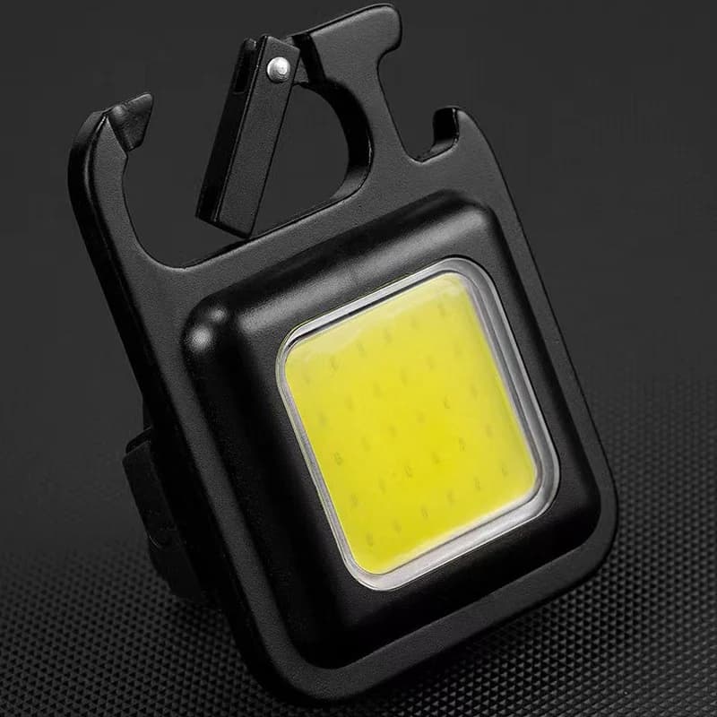 Klíčenka s mini COB LED pracovním světlem, nabíjení Type-C