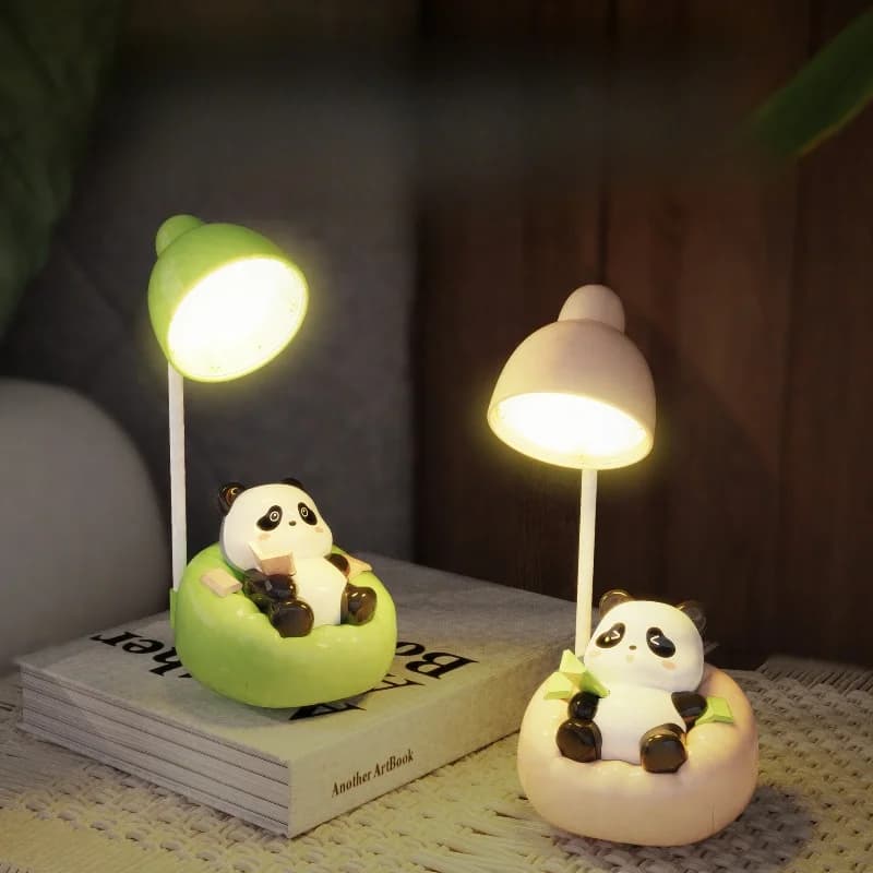 LED stolní lampa Panda s držákem na telefon