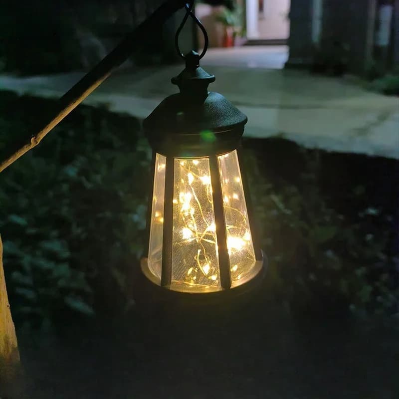 Voděodolné solární LED lampionky na šňůře