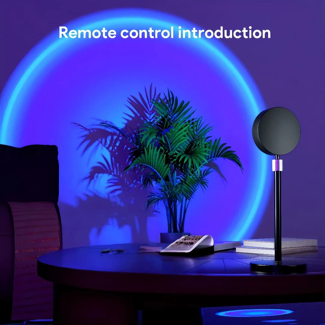 Mini RGB LED projektor západu slunce s dálkovým ovládáním, USB