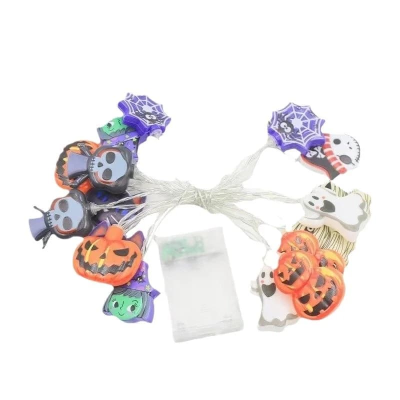 Bateriové řetězové světélka ve tvaru Halloween