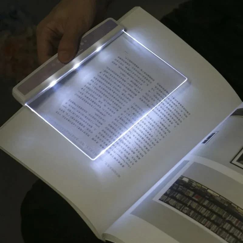 Přenosná LED lampička do knihy na baterie s ochranou zraku
