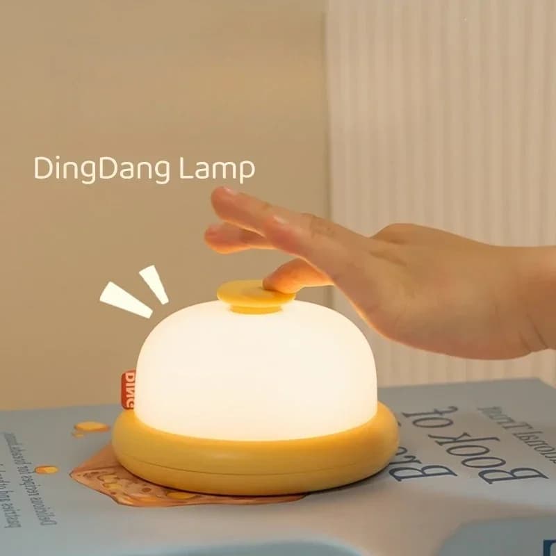 LED stolní lampa ve tvaru zvonu s timerem, teplá bílá