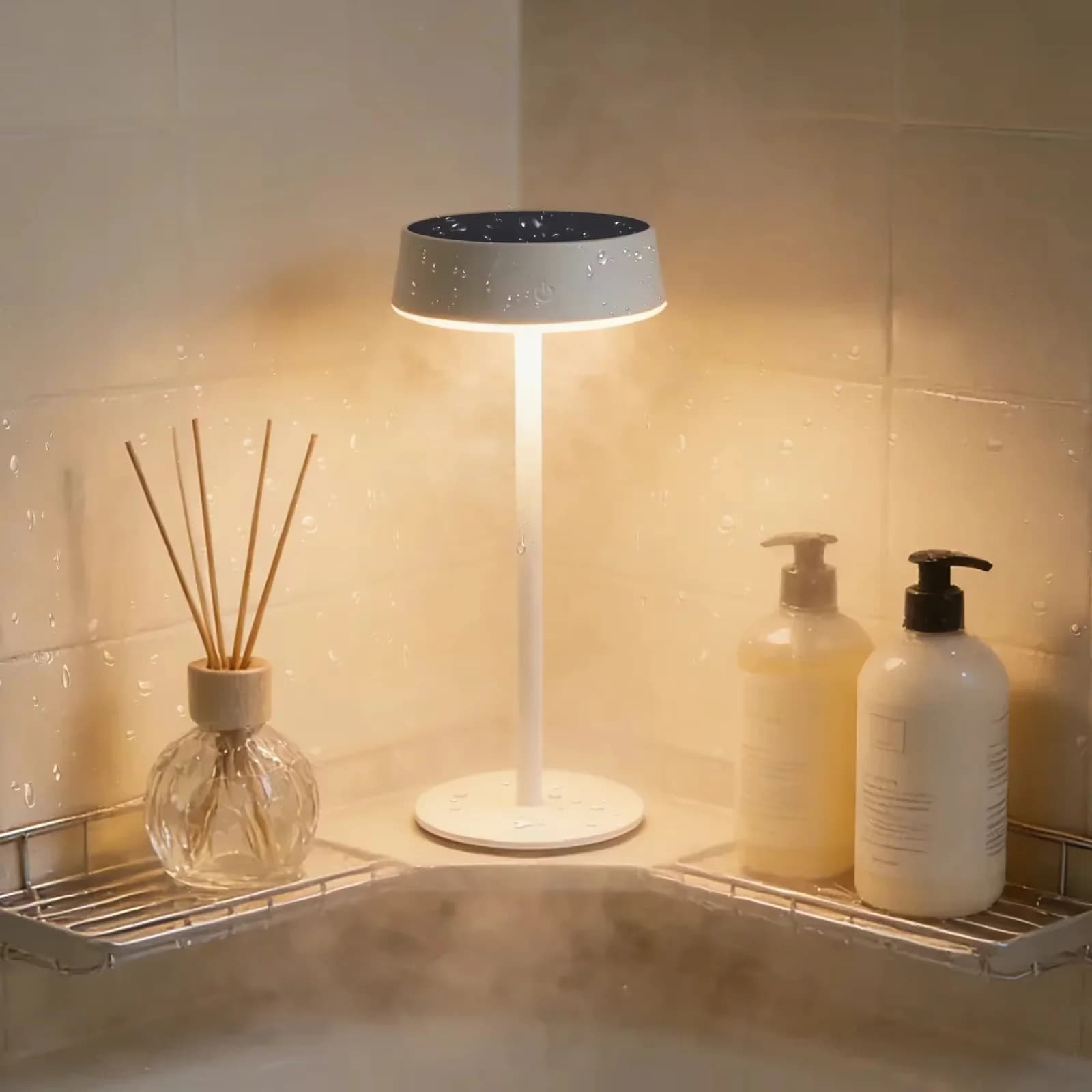 Solární stolní lampa, USB dvojité nabíjení, 3 barvy